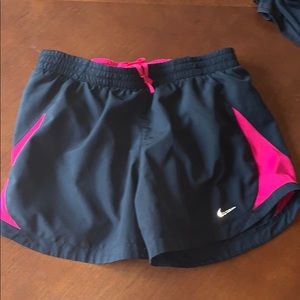 Black nike running shorts size small